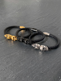 Skull Leather Bracelet