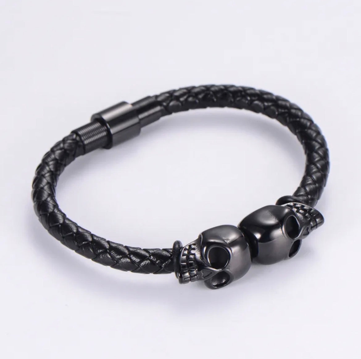 Skull Leather Bracelet